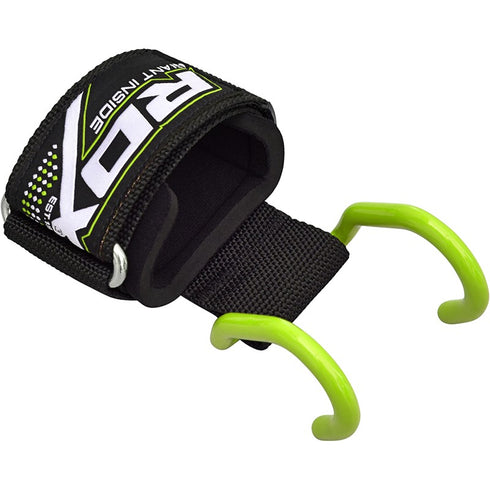 RDX W15 ANCHOR GYM HOOK STRAPS(Green)-4